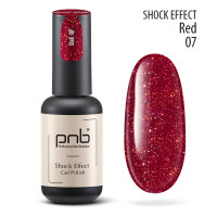 Гель лак PNB Shock Effect, Red 07